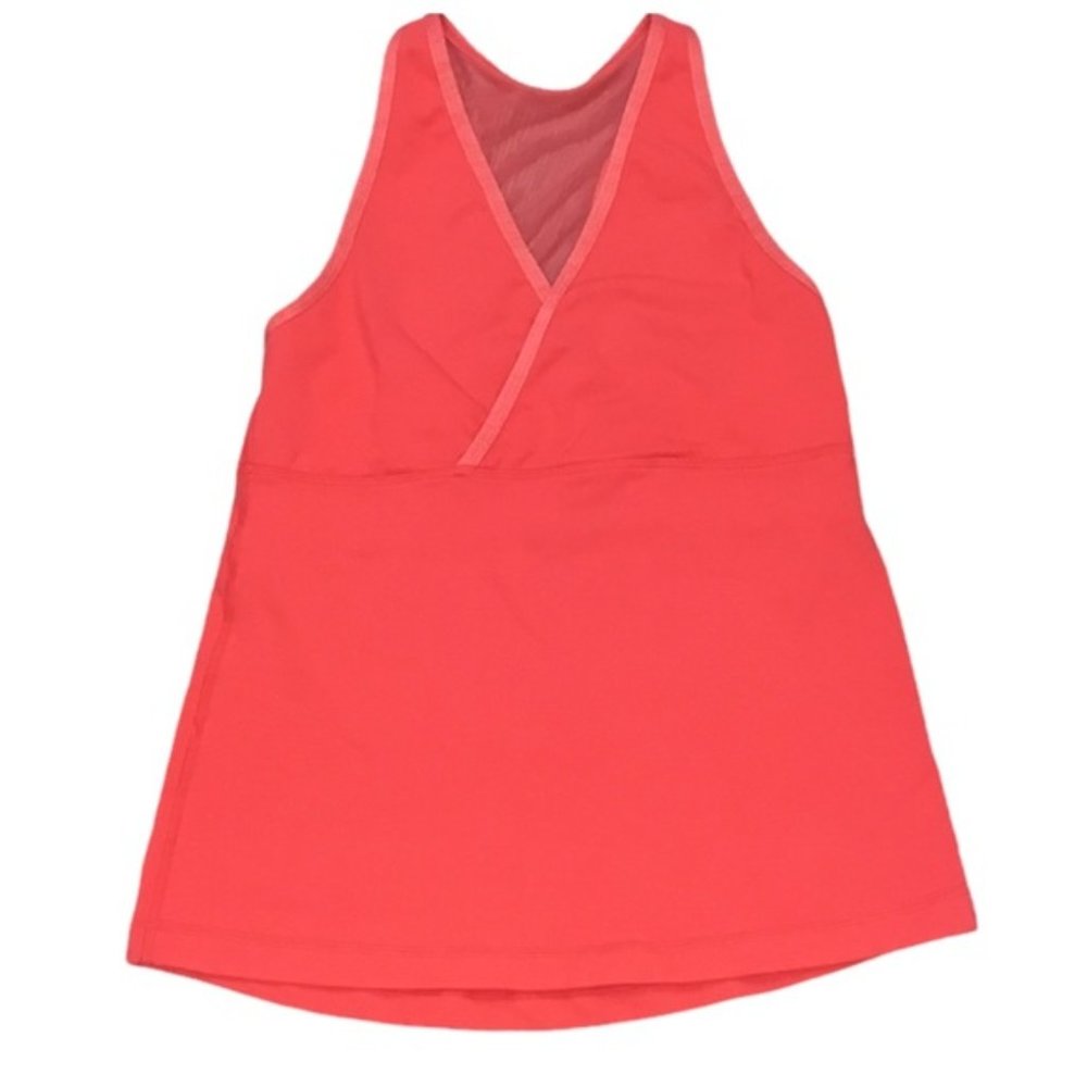 Lululemon Athletica Women's Coral Pink Surplice Racerback Tank Top *No Size